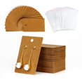 thumbnail image 1 of Fuceury Tarjetas de Pendientes para la Venta 100 Paquetes de Tarjetas de Exhibición de Pendientes con 100 Tarjetas de Soporte de Pendientes y 100 Bolsas para Pendientes Collar Exhibición de Joyas Colo, 1 of 5