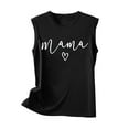 thumbnail image 3 of Qiopertar Blouse Sans Manches Imprimée Mode Décontractée pour Femmes Col Rond Sexy Pull-Over Slim Offres de la Semaine Liquidation à Moins de 5$ jusqu'à 90 % de Réduction, 3 of 4