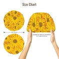 thumbnail image 5 of Sigee Sun Flowers for Hair Wrap Adjustable Sleep Cap for Hair Protection and Comfort, Adjustable Night Cap for Women, 5 of 6