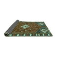 thumbnail image 2 of Ahgly Company Indoor Rectangle Persian Turquoise Blue Traditional Area Rugs, 2' x 3', 2 of 4