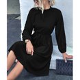 thumbnail image 1 of Vestido, Vestido Cómodo Agradable A La Piel Para El Ocio ANGGREK Negro M, 1 of 7