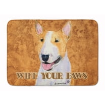 Bull Terrier Wipe your Paws Machine Washable Memory Foam Mat