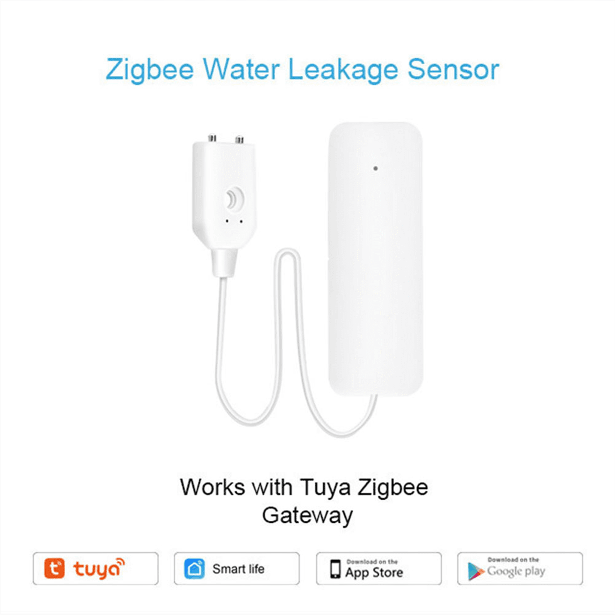 WiFi Wasserstandssensor – Alarm Bei Leckage, APP Gesteuert, Für Toilette, Waschmaschine & Mehr