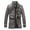 Coffee, variant on Men's Leather Jacket Stand Collar Medium Length Coat Warm Padded Outerwear Casual Winter Fashion