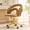 Brown, variant on HomePerch Velvet Swivel Vanity Chair with Bubble Back, Gold Rolling Base Upholstered Office Desk Chair for Bedroom Makeup Room Living Room Green