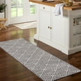 thumbnail image 3 of TOWN & COUNTRY EVERYDAY Walker Modern Stripe Everwash® Washable Multi-Use Decorative Rug with Non-Slip Backing, Grey, 24"x72", 3 of 11