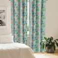 thumbnail image 2 of Ambesonne Retro Curtains, Hipster Photo Cameras, Pair of 28"x84", Multicolor, 2 of 5