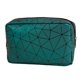 thumbnail image 1 of Bolso geométrico del diamante de la PU de la prenda impermeable del almacenamiento del bolso del lavado de la capacidad grande del viaje del bolso del maquillaje, 1 of 6
