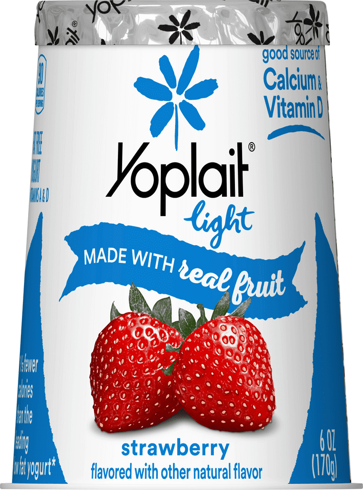 Yoplait Light, Strawberry, Fat Free Yogurt, 6 oz