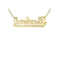 thumbnail image 2 of 14K Gold  Script Name Plate Necklace | Style #71, 2 of 4