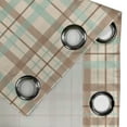 thumbnail image 5 of Ambesonne Plaid Grommet Curtain, Scottish Country Tartan, 50" x 63", Brown Mint Green Beige, 5 of 6