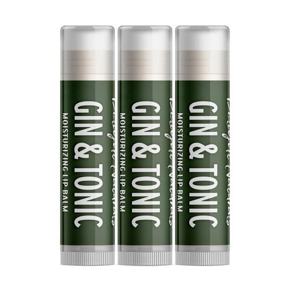 Delight Naturals Gin and Tonic Lip Balm - 3 Pack