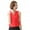 Red, variant on Womens Tops Blouse Brief Office Work Wear V Neck Sleeveless Chiffon Tops Shirt