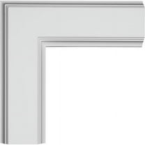 Ekena Millwork 14"W x 2"P x 14"L Inner Corner for 5" Traditional Coffered Ceiling System