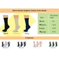 thumbnail image 5 of Sierra Socks Boys & Girls School Crew Socks, Organic Cotton, Midweight Uniform Fit, 3-Pack, 5 of 11