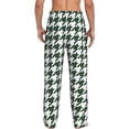 thumbnail image 3 of Uemuo Scottish Checkered Pattern Men's Wide Leg Palazzo Lounge Pants with Pockets Light Weight Loose Comfy Casual Pajama Pants-Small, 3 of 9