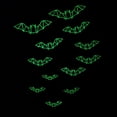 thumbnail image 3 of Etiqueta Engomada De La Pared De Halloween Impermeable 3D Patrón De Murciélago Luminoso Pegatina Pvc Pegatina Extraíble Para Paredes Puertas Vidrio Inevent HA037008-00, 3 of 6