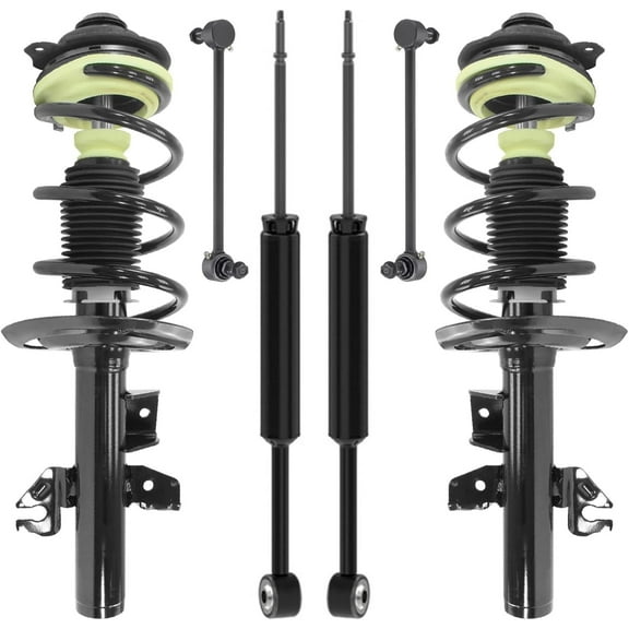 Detroit Axle - 2.4L Struts Shocks Kit for 2015 2016 2017 Chrylser 200, 2 Front Struts Coil Spring 2 Rear Shock Absorbers Assembly 2 Front Sway Bar Links Replacement Suspension