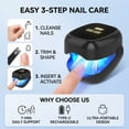 thumbnail image 2 of Nail Fungus Laser Treatment LED Light Device - At-Home Toenails & Fingernails Care, Rechargeable Light Treatment for Thick, Discolored Nails (Black), 2 of 5