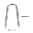 thumbnail image 2 of MLINS 200pcs U Shaped Fence Staples Iron Fence Post Wire Fasteners Quick Install Metal Fencing Screws for Yard Garden Agricultural Use Secure Wire Mesh and Fences, 2 of 8