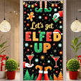 thumbnail image 3 of Colorful Design Christmas Banner Festive Decoration Holiday Backdrop Creative Artwork Party Atmosphere Graphic for Christmas Party Home Decoration Holiday Event, 3 of 9