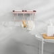 thumbnail image 5 of Rejilla De Drenaje Dispensador de jabón de pared con toallero y ganchos,organizador de almacenamiento de plástico para baño de dormitorio (rosa,1 pieza) Rkxzt, 5 of 8