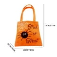thumbnail image 2 of Reusable Cloth Bags with Handle, Cute Halloween Theme Candy Bags, Halloween Trick or Treat Tote Bags for Party Gifts (Black/1 Pcs) 7.87x7.87x5.11", 2 of 6