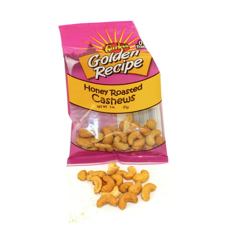 Gurley's Golden Recipe Honey Roasted Cashews 2oz (PACK OF 8) - Walmart.com