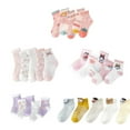 thumbnail image 3 of 10 Pairs Kids Socks Girls Children Thin Ankles Hosiery Leisure Breathable Comfortable Mesh Accessory Summer Spring Autumn Type 2 6-8 Years, 3 of 9