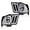 Clear lens Chrome Housing Amber Reflector, variant on CROSSDESIGN LED DRL Headlights Fit for Ford Mustang 2005-2009 Headlamps