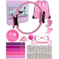 thumbnail image 1 of KABCON Pilates Kit for Home, Women Beginners Workout Essentials Set with 13" Ring, 9.8" Ball, Resistance Bands & Guide, 13/14/16 PCS Compact Pilates Equipment, 1 of 7
