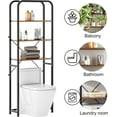 thumbnail image 2 of SogesPower 68in 4-Tier over The Toilet Storage Rack, Freestanding Bathroom Storage Shelf- Brown, 2 of 8
