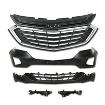 PIT66 Front Bumper Upper Lower Grille Fit For 2018-2021 Chevy Equinox