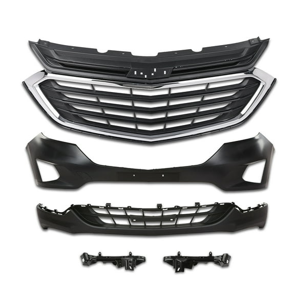 PIT66 Front Bumper Upper Lower Grille Fit For 2018-2021 Chevy Equinox