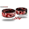 thumbnail image 2 of Skin Wrap Decal Set 2 Pack for Amazon Echo Dot 2 - Electrify Red (2nd Generation ONLY - Echo NOT INCLUDED), 2 of 3