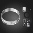 thumbnail image 4 of TURBRO Stainless Steel Rotisserie Ring Kit for 22-Inch Charcoal Kettle Grill - Includes 4W Electric Motor, 5/16" Square Spit Rod, Meat Forks, Counterweight - Ideal for Outdoor BBQ and Gatherings, 4 of 6