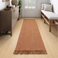thumbnail image 1 of Collive Long Hallway Rug, 2.6' x 7', Washable Indoor Entryway Rug, Terracotta Braided Woven Rugs, Low-Profile Floor Carpet for Laundry Room, Bedroom, 1 of 8