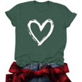 thumbnail image 4 of Vetsdori Womens Summer Shirts Graphic Gifts for Wife Pullover Young Adult Short Sleeve Cotton,Casual Trendy Blouses Workout Valentines Tops for Ladies, 4 of 8