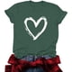 thumbnail image 4 of Ounisa Valentines Shirts for Women: Cute Love Heart Shirt Valentine T Shirt Red Short Sleeve Casual Hearts Tops, 4 of 8