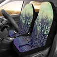 thumbnail image 2 of ZHANZZK Set of 2 Car Seat Covers Coconut Palm Trees Universal Auto Front Seats Protector Fits for Car,SUV Sedan,Truck, 2 of 3