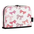 thumbnail image 2 of Standing Pencil Case with Base Large Capacity Stationery Pouch Pen Bag with Zipper for Women Men Pink Bows Pattern, 2 of 7