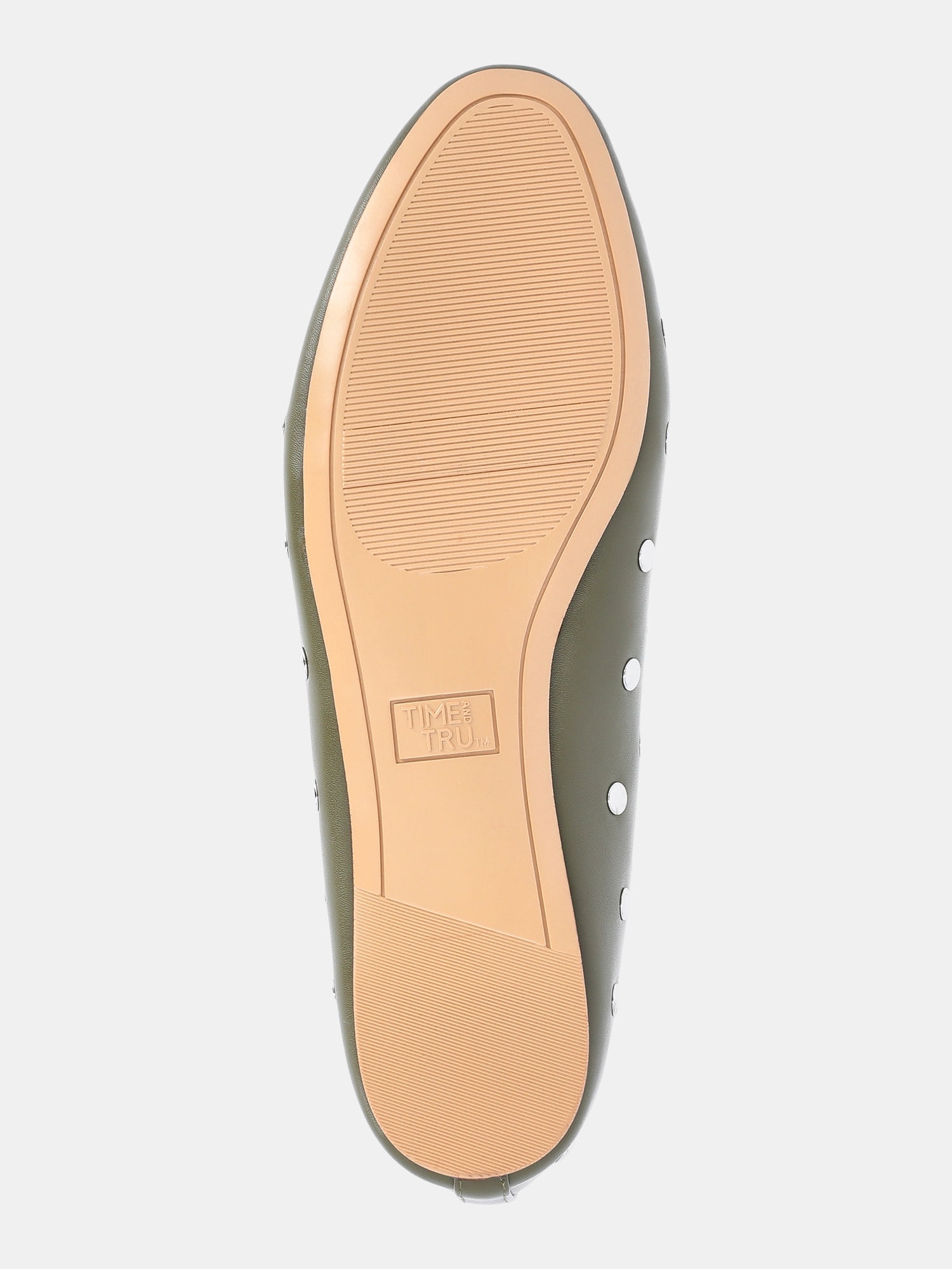 Time and Tru Women's Studded Ballet Flat