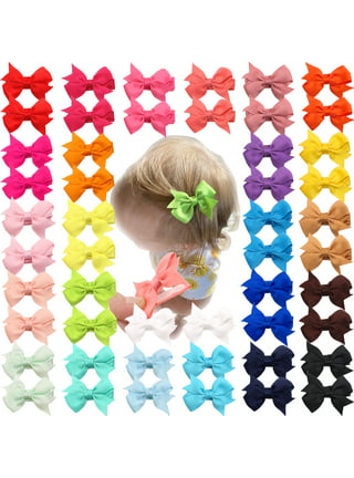 Windfall Hair Bows Clips with Long Ribbon for Baby Girls Toddlers Infant  Women Hair Barrettes Bangs Clip Hairpin Set Hair Accessories 