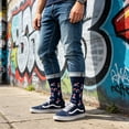thumbnail image 6 of TELOLY Funny Socks for Women and Men-One Size Socks Crew Ankle Sock for Novelty Gifts, 6 of 7
