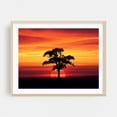 thumbnail image 2 of Sunset Silhouette - Painting Sunset Silhouette Nature Scenic Landscape Minimalist Unframed Wall Art Print 24 x 32 inches, 2 of 4