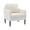 Beige, variant on Mid-Century Modern Side Chair, Chenille Fabric Curved Armchair for Adults, Comfy Reading Chair, Modern Cloud Single Sofa Accent Chair for Bedroom, Living Room, Office & Waiting Room
