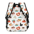 thumbnail image 4 of Easygdp funny cats celebrating Valentine's Day Mochila Ergonómica Versátil para Laptop - Múltiples Bolsillos, Correas Ajustables, Unisex para Escuela, Viajes y Actividades al Aire Libre-One Size, 4 of 5