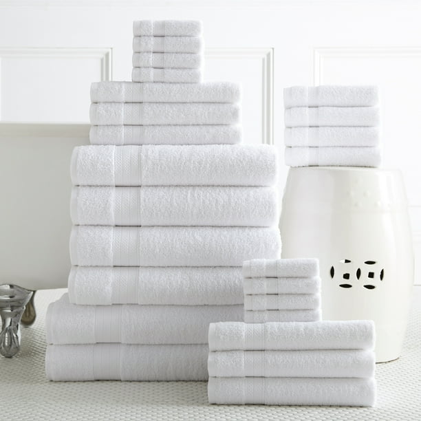 Addy Home Best Value 24PC Bath Towel Set (2 Sheets, 4 Bath, 6 Hand, 4