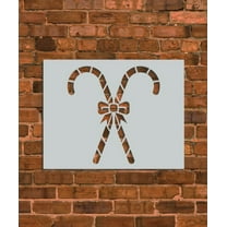 Christmas Candy Cane Stencil