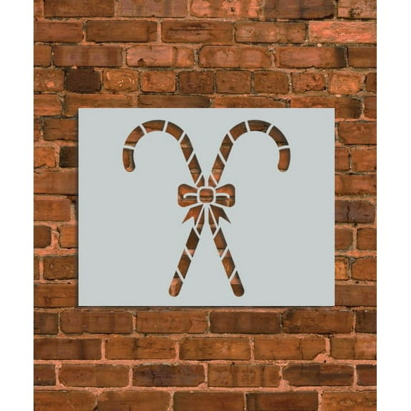 Christmas Candy Cane Stencil
